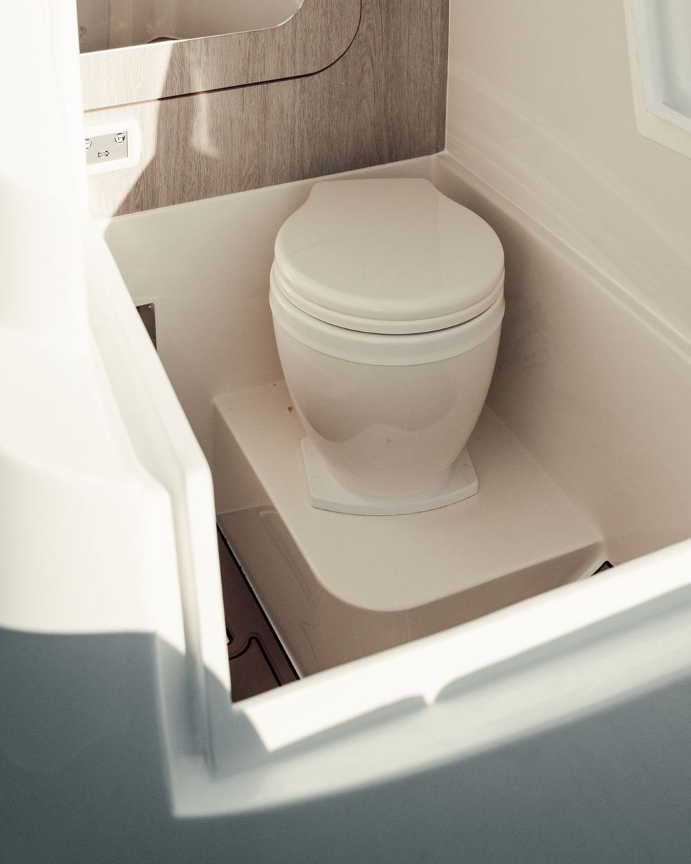 WC del bagno di bordo